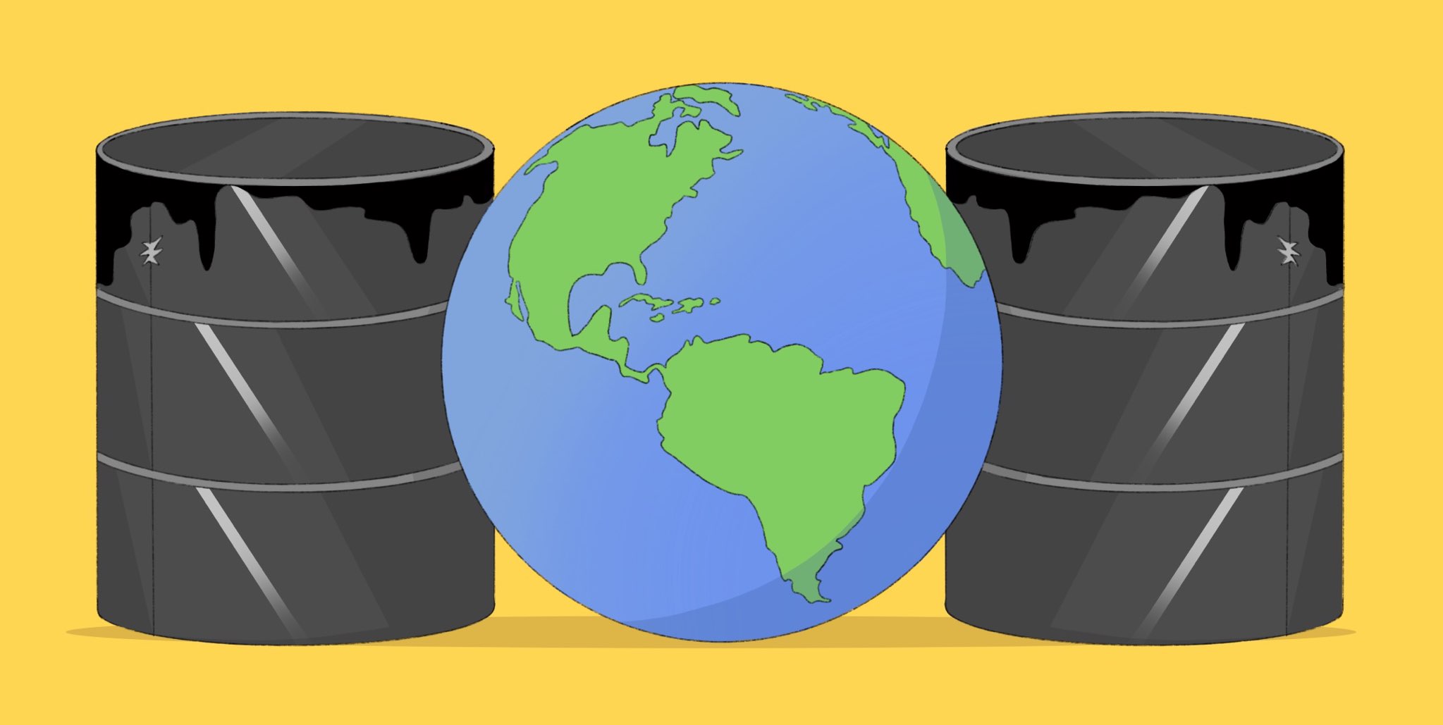 A visual representation of the oil and gas industry, highlighting its status as the world's largest industry.