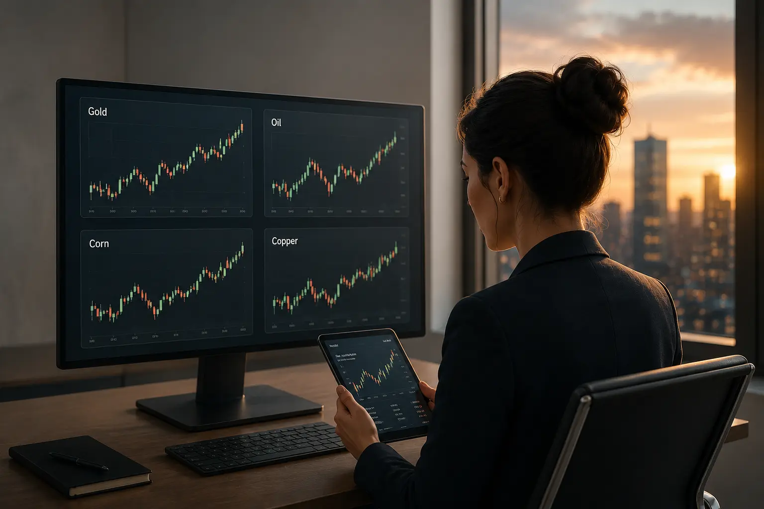 Comercia Commodities en Línea Con Pasos Tranquilos y Repetitivos