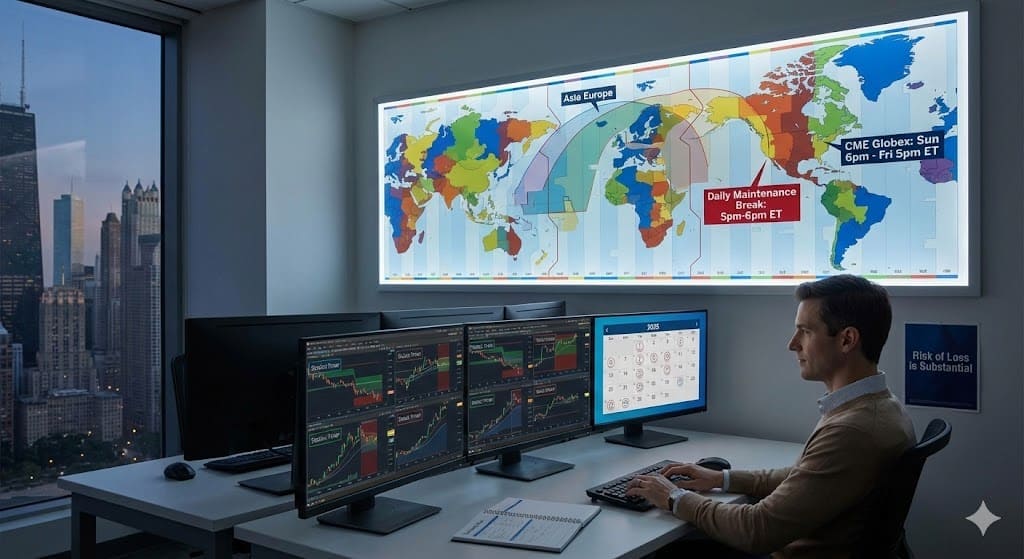 Futures Trading Hours Across Exchanges, Simplified